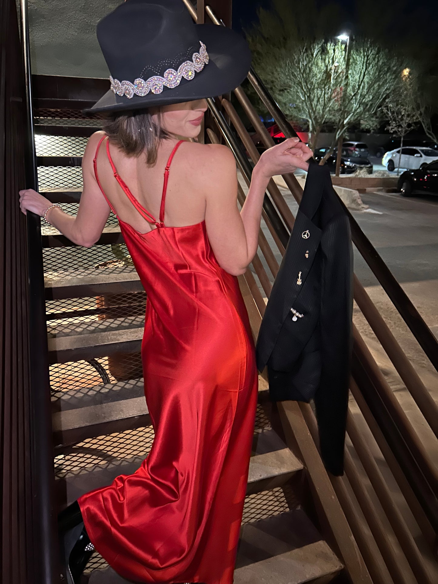 Holiday Red Slip Dress