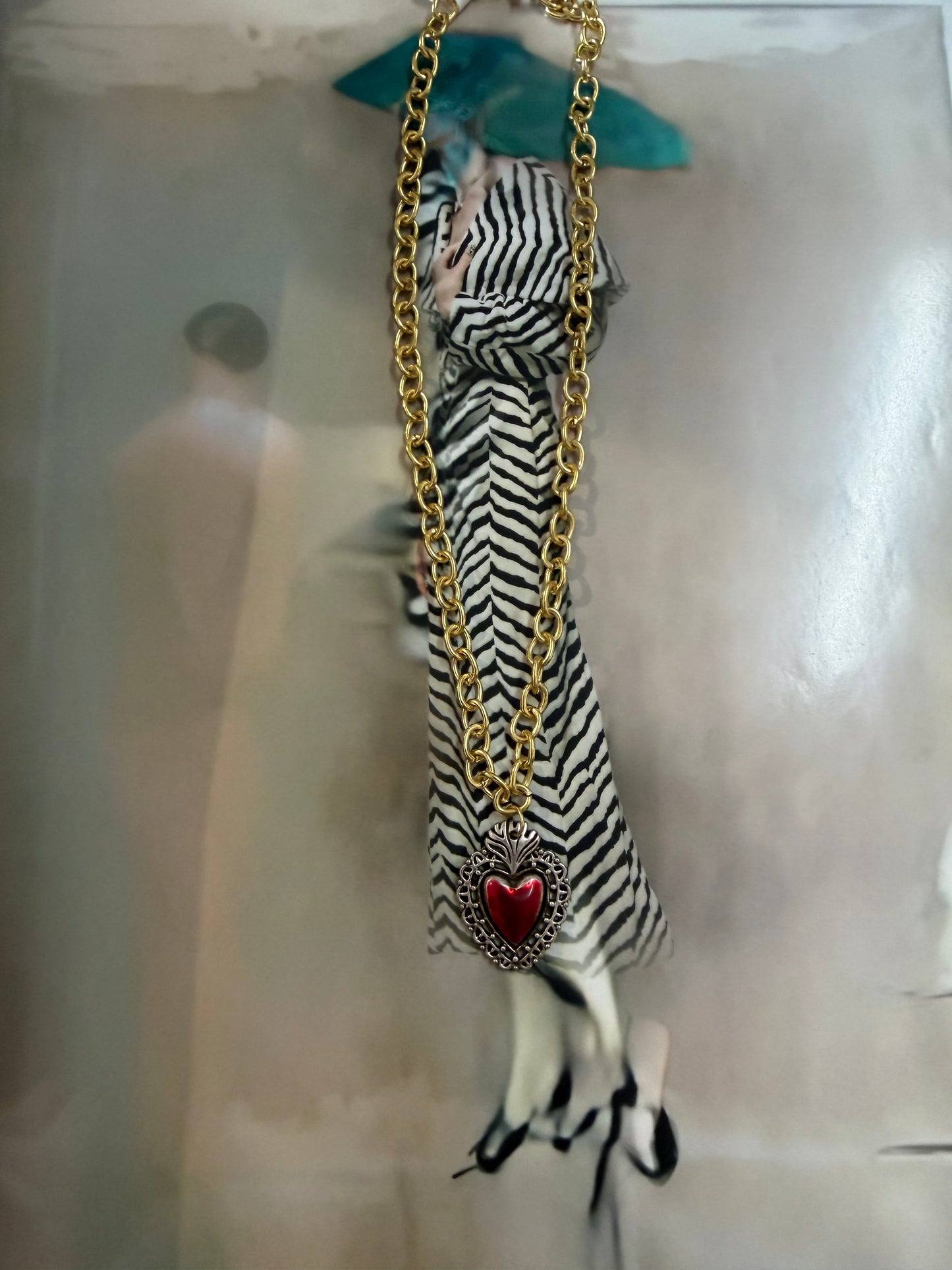 Sacred Heart Gold Chain Necklace