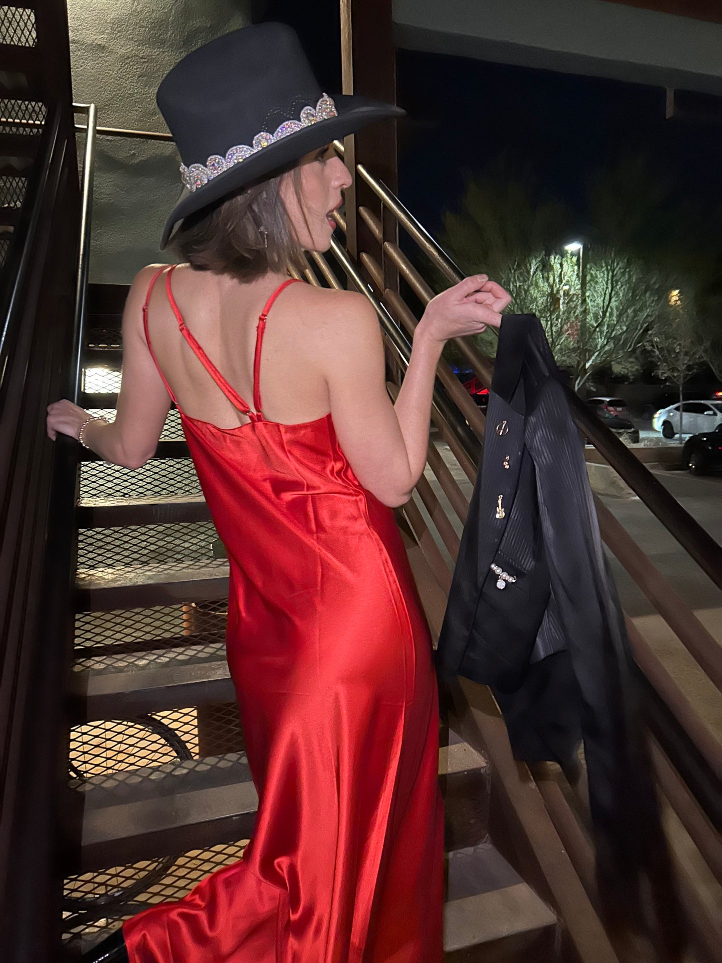 Holiday Red Slip Dress