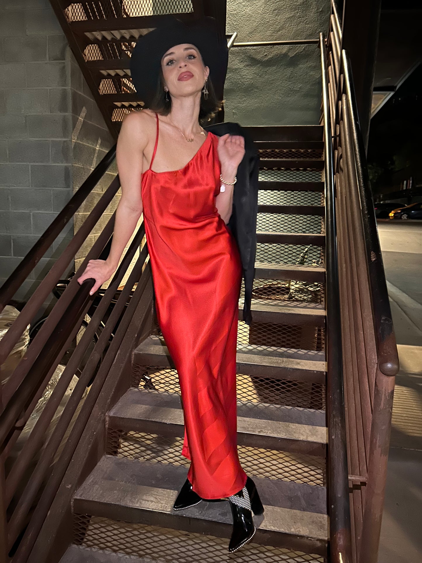 Holiday Red Slip Dress