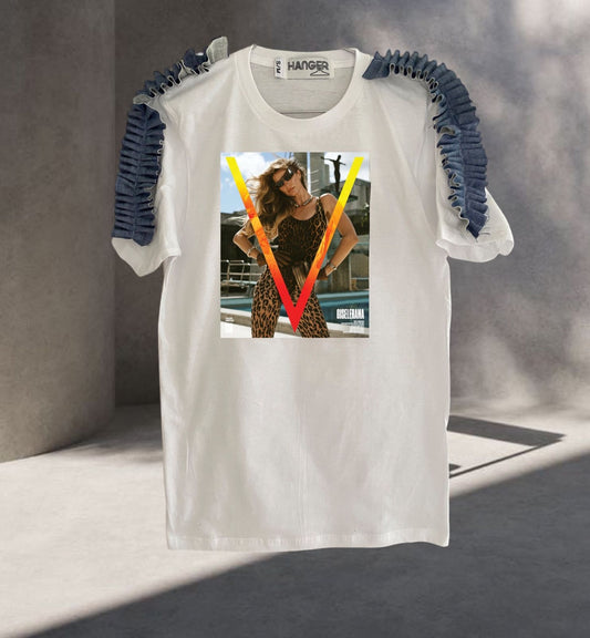 Hanger V Magazine Denim Tee