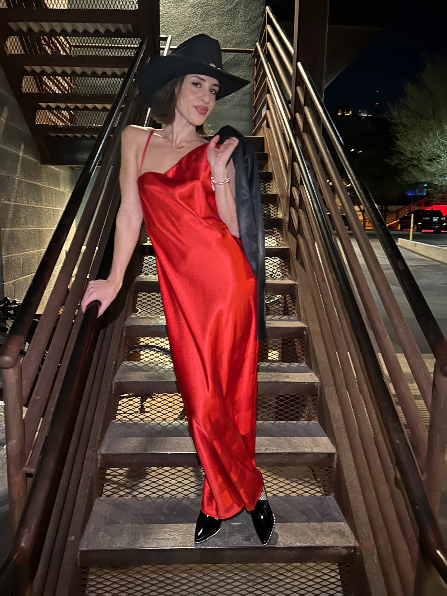 Holiday Red Slip Dress