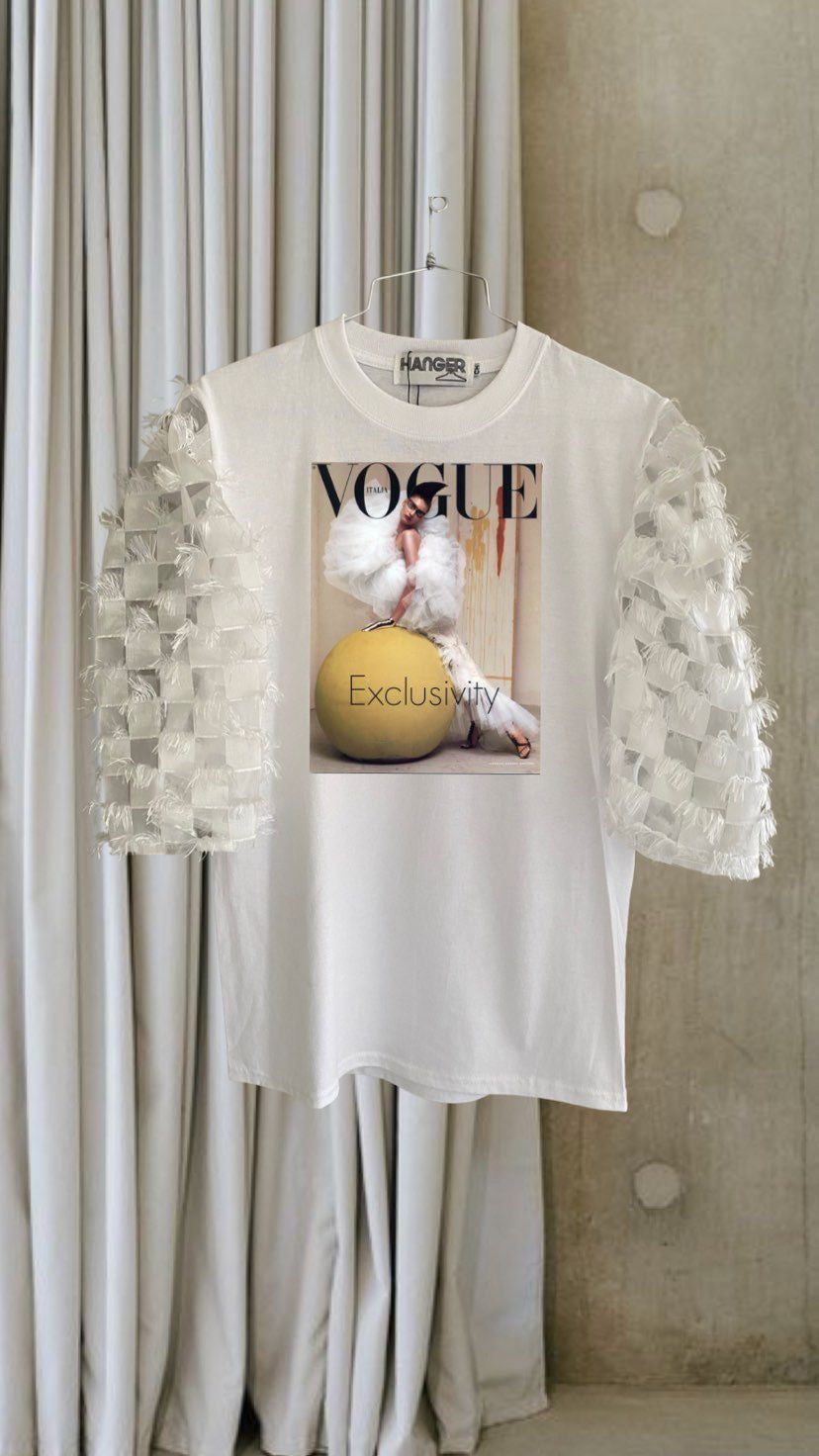 Vogue Italia Feather Tee is