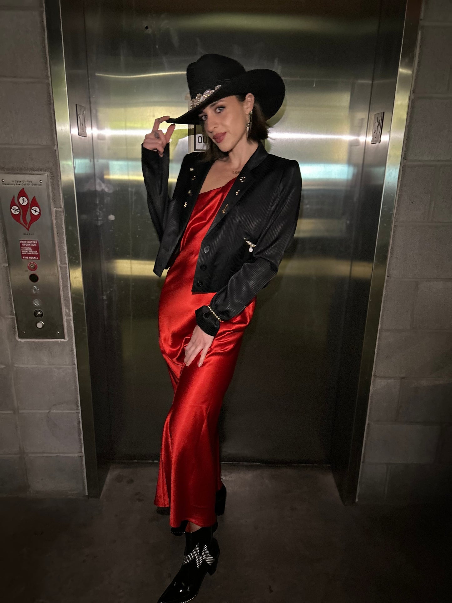 Tiara Black Cowgirl Hat