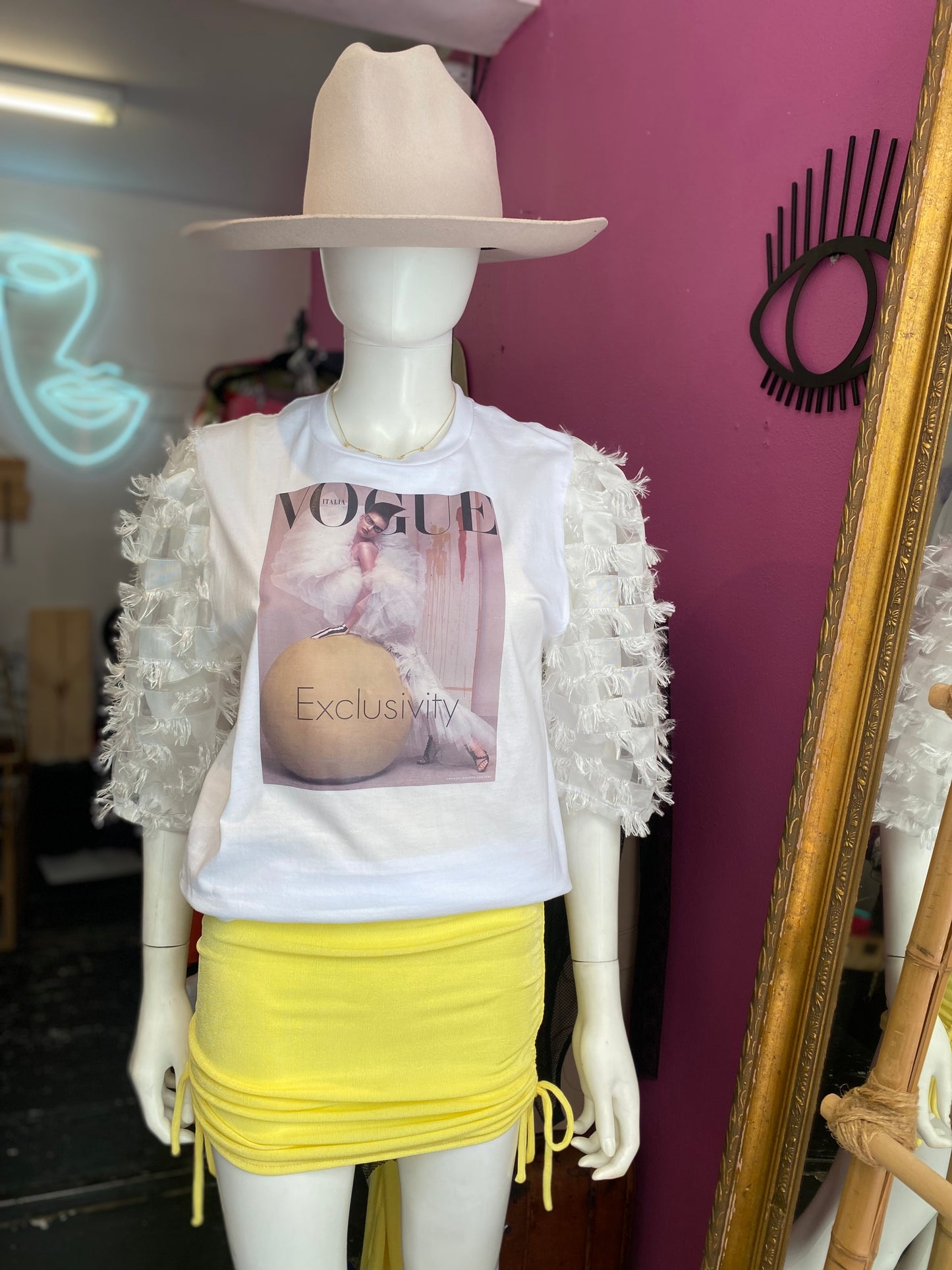Vogue Italia Feather Tee is