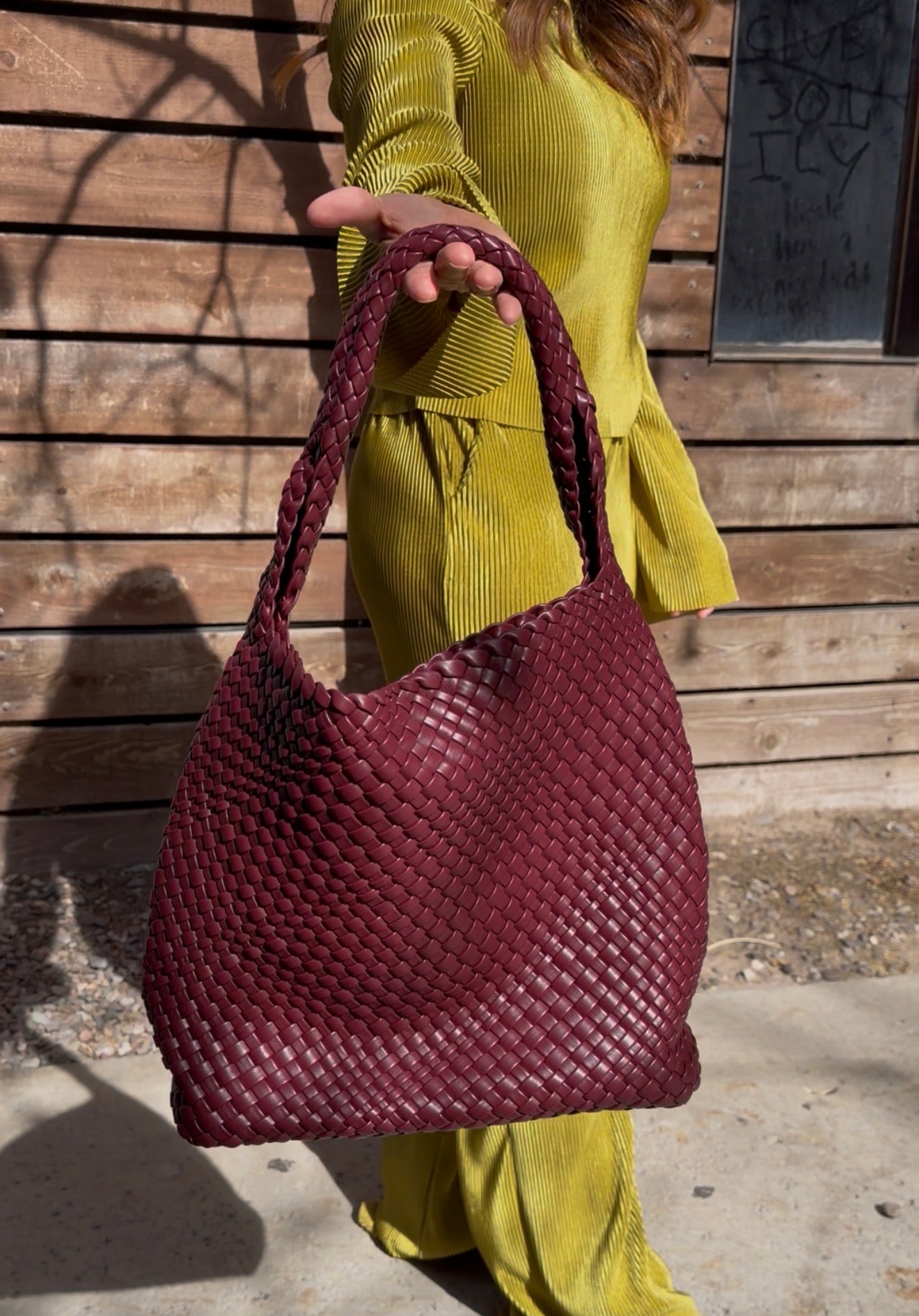 Bolso Luna Woven – Vino 