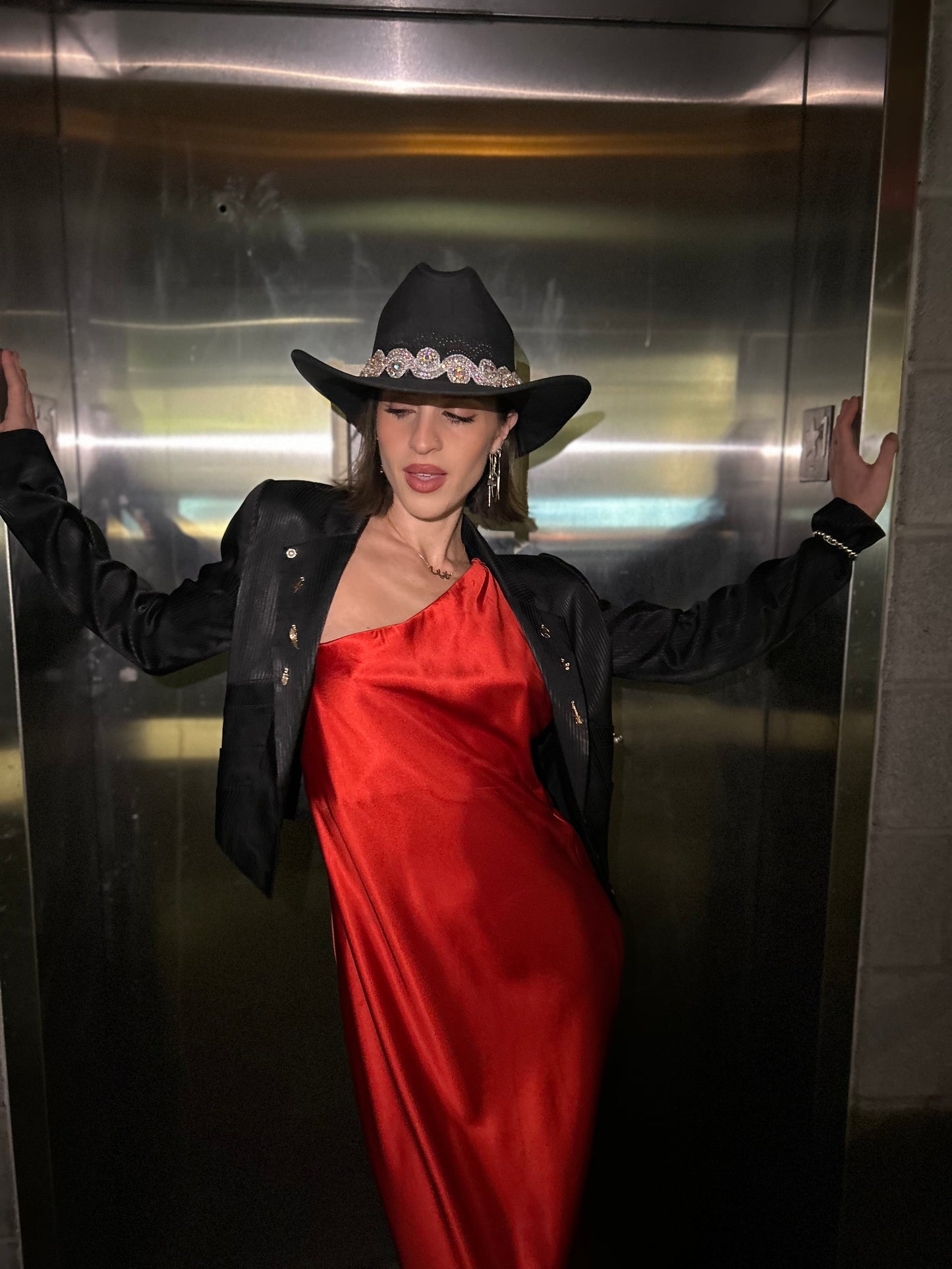 Tiara Black Cowgirl Hat