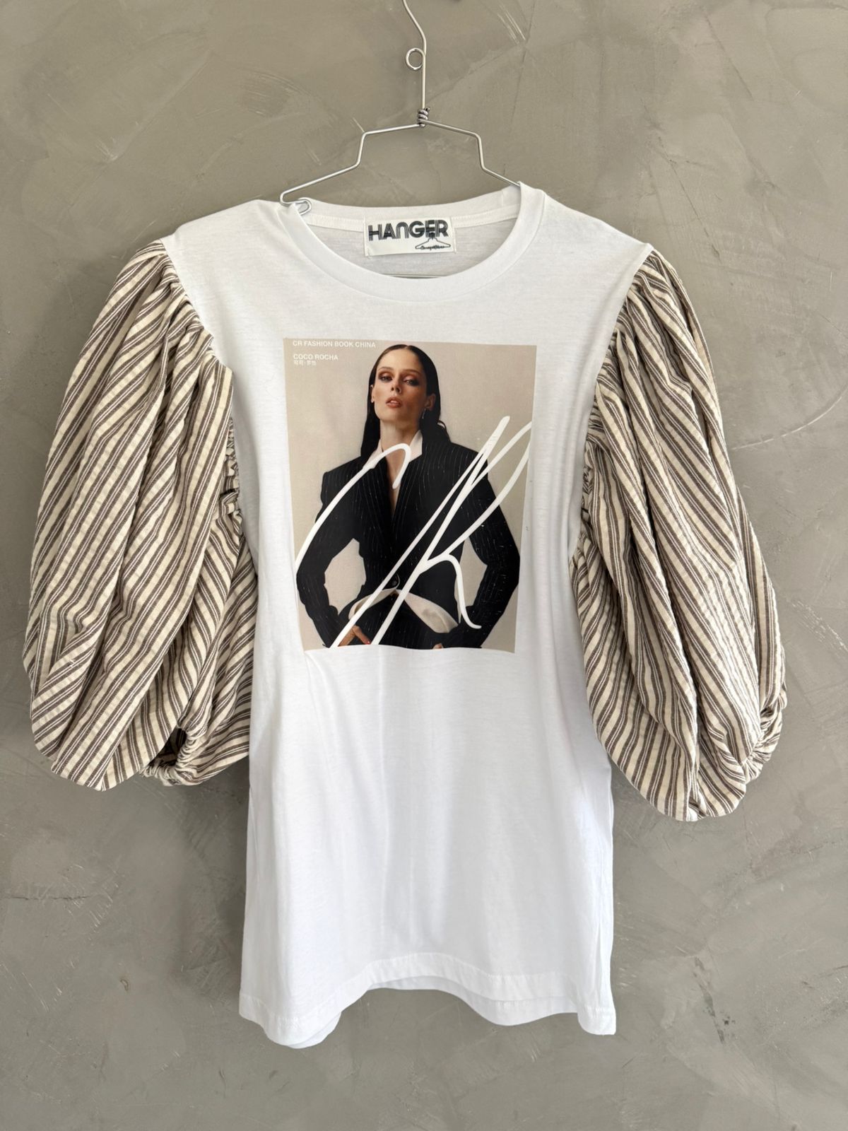 Hanger Fashion Graphic Puff-Sleeve Tee