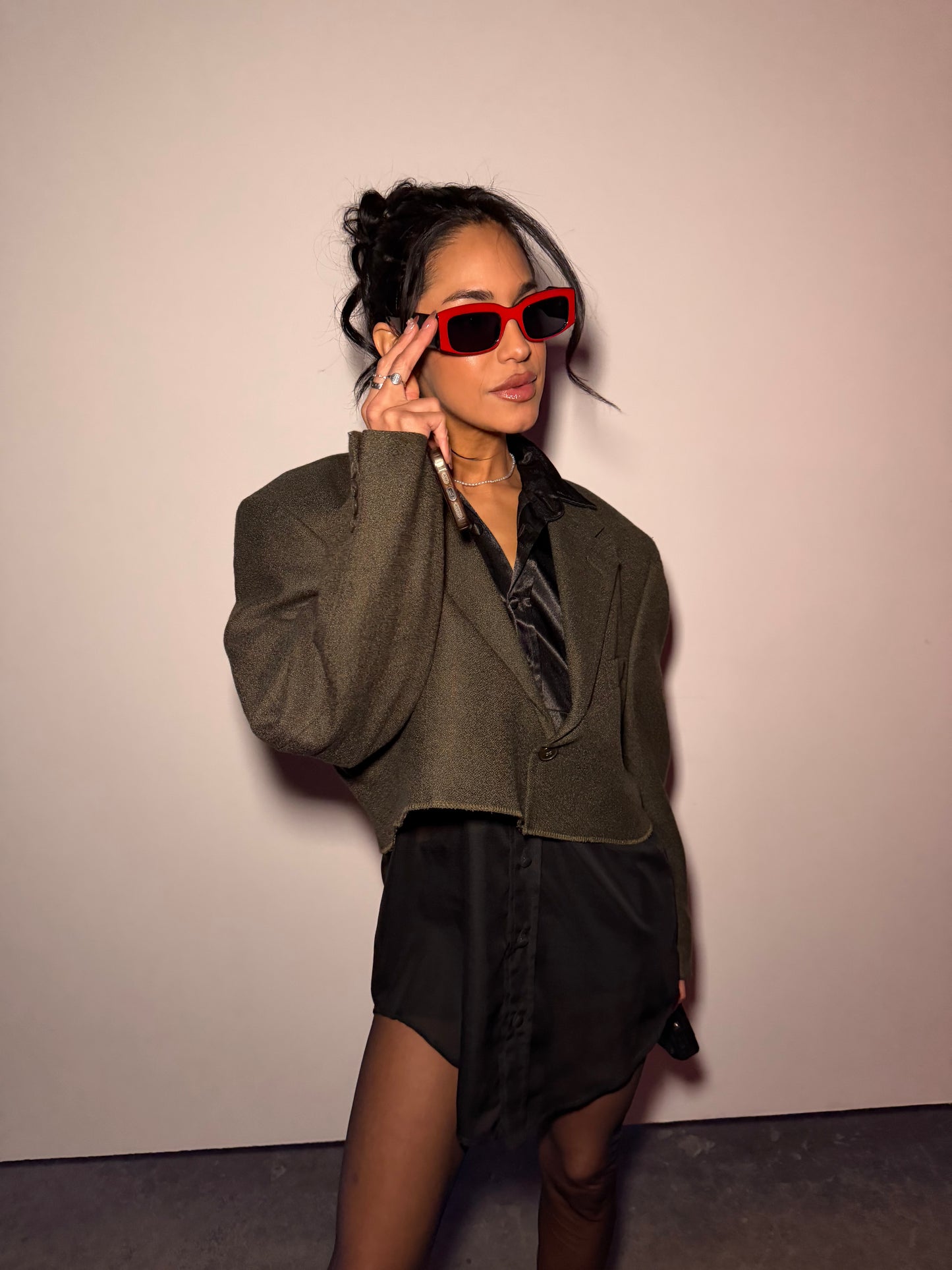 Vintage Cropped Blazer