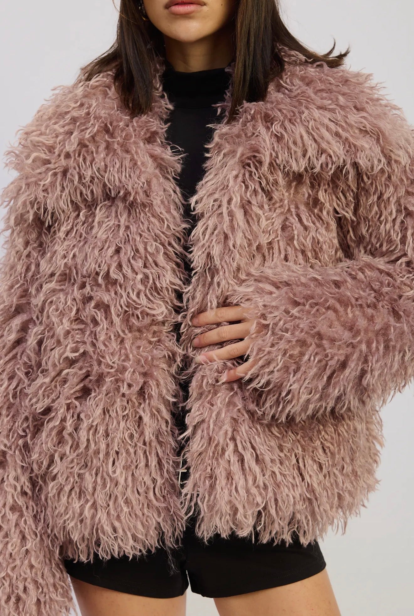 Shaggy Faux Fur Coat