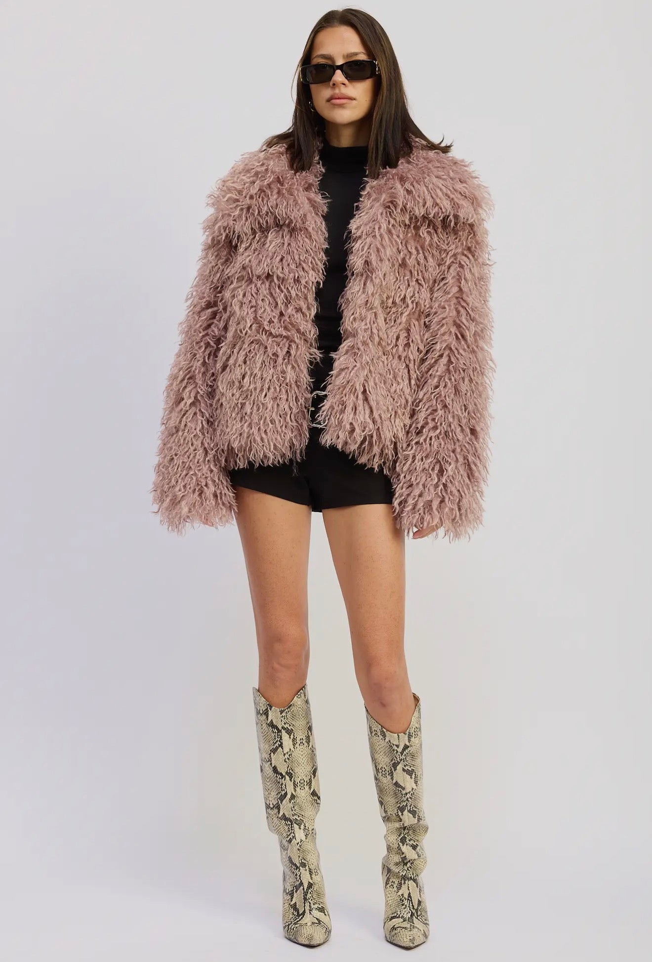 Shaggy Faux Fur Coat