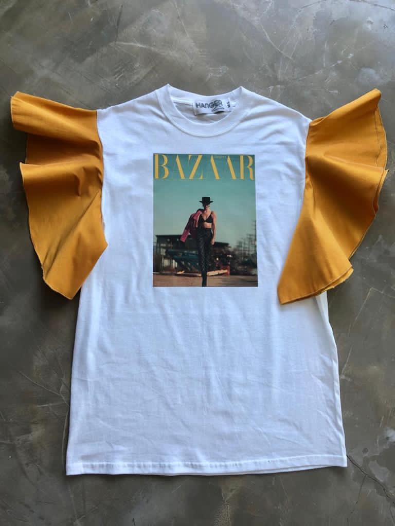 Hanger Bazaar Gold Sleeve T-shirt