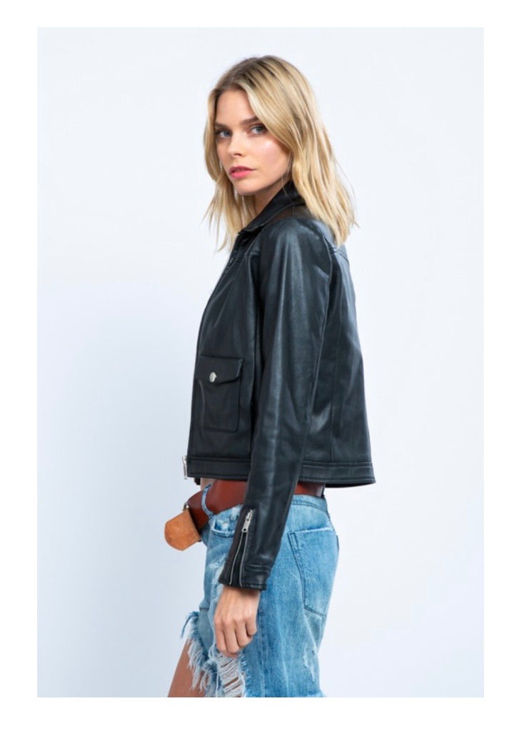 Rockstar Vegan Leather Jacket