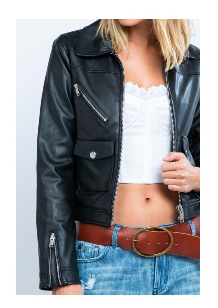Rockstar Vegan Leather Jacket
